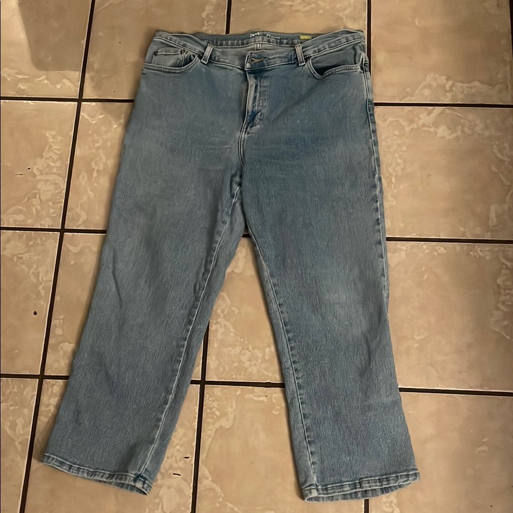 Style & Co. Blue Ankle Cropped Jeans